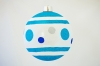 Изображение Елочный шар  пластиковый матовый с рисунком диаметр 250мм Бирюзовый  интернет магазин Иватек ivatec.ru
